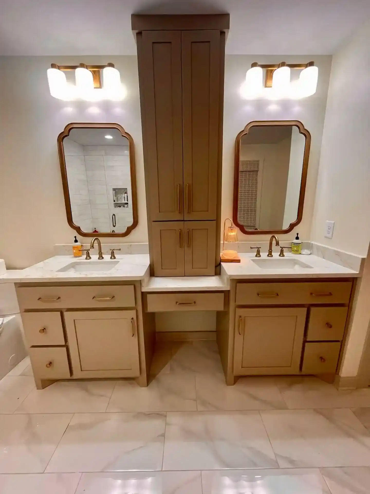 Welborn project outdoor deck with railings and scenic mountain backdrop