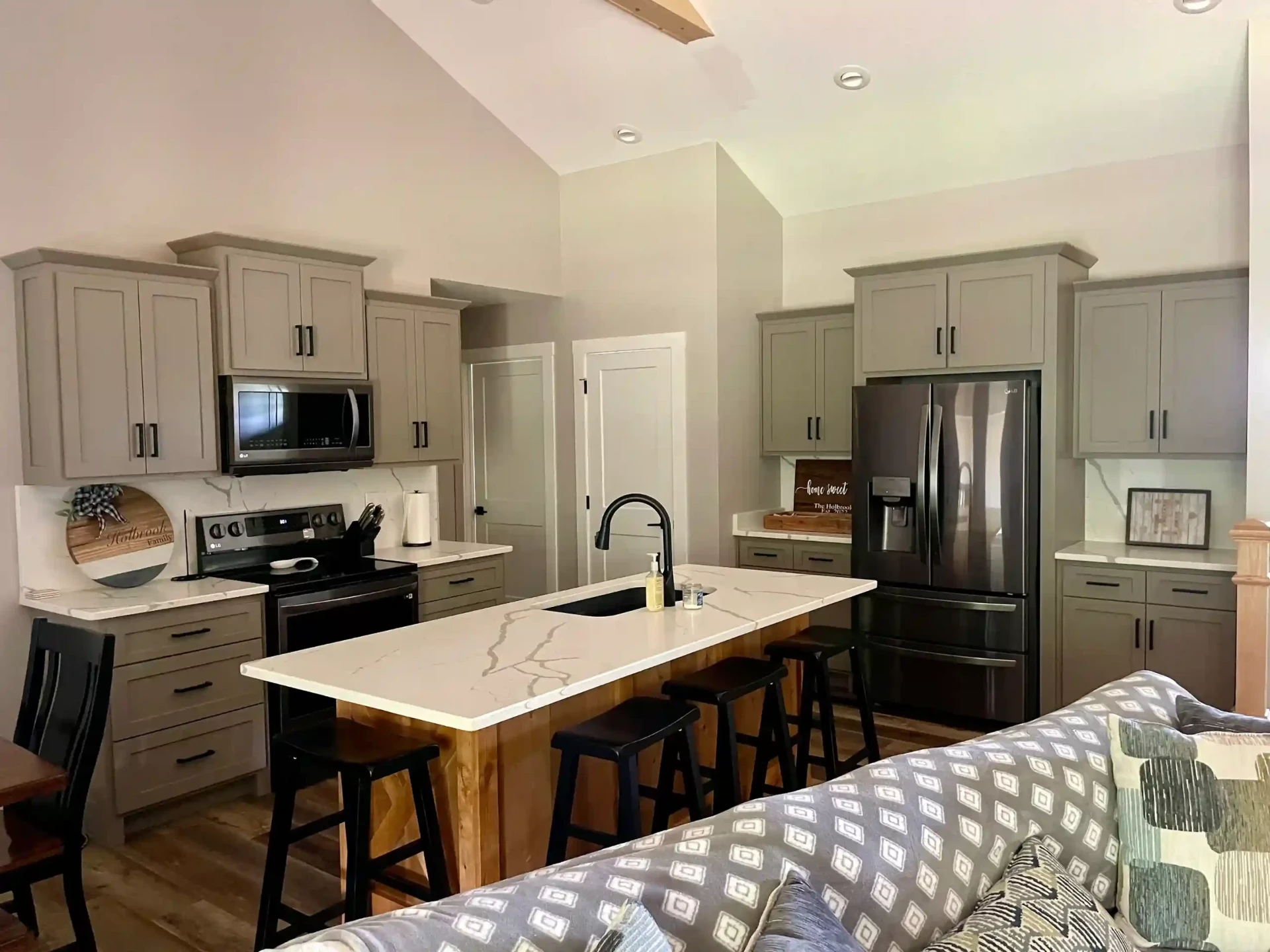 Holbrook project master bathroom with luxury finishes and tile work