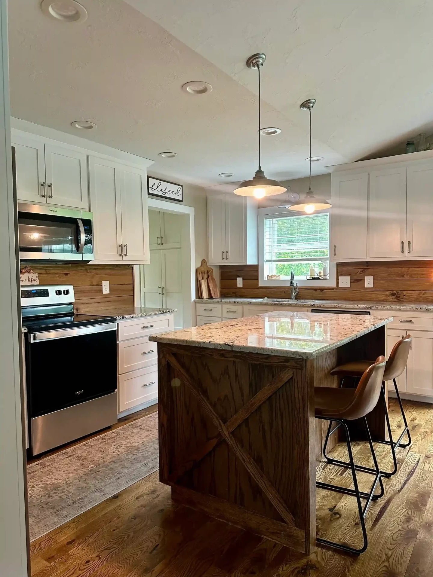 Fender project interior showcasing open floor plan and custom finishes