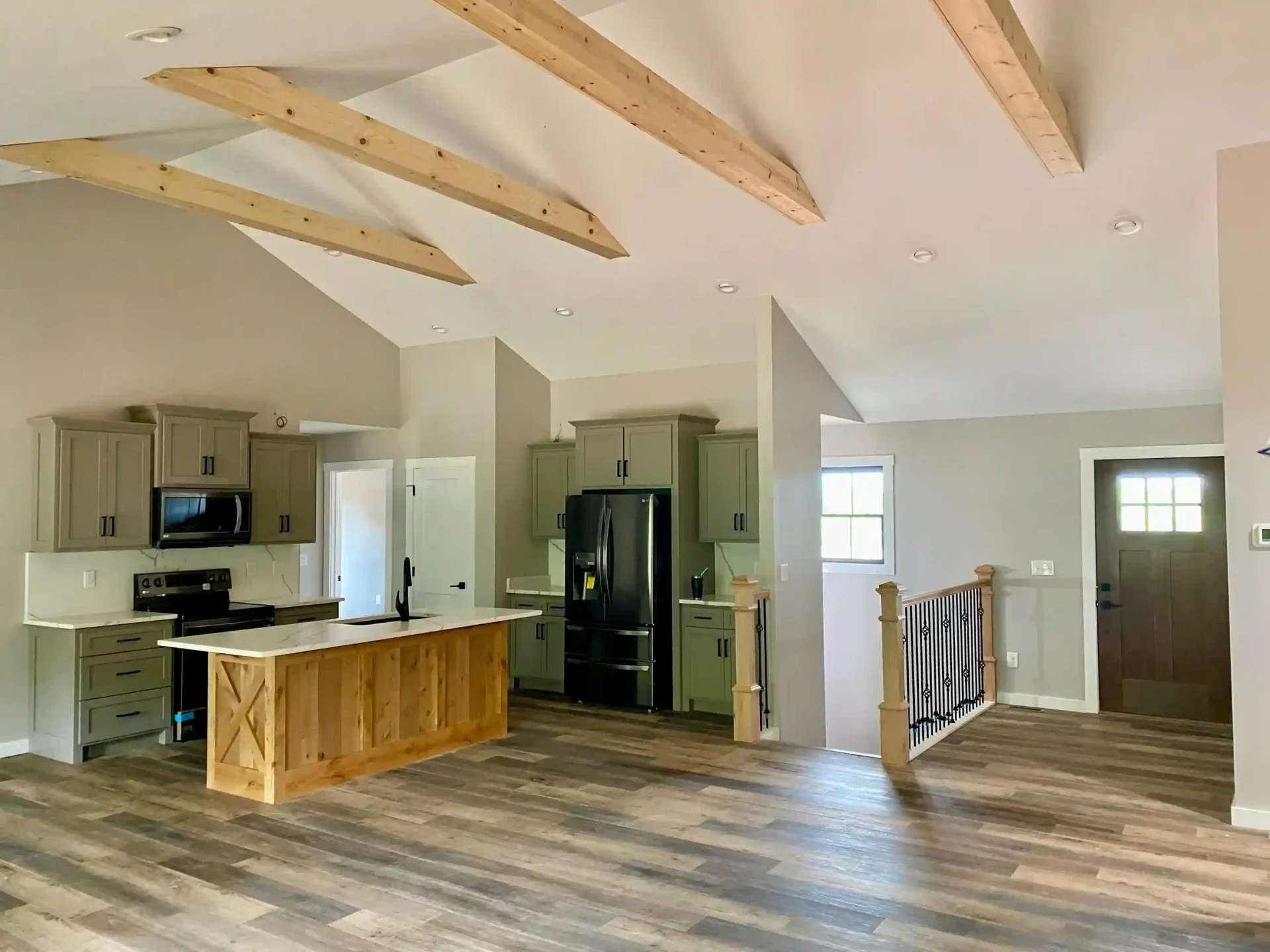 Holbrook home kitchen with modern appliances and custom cabinetry