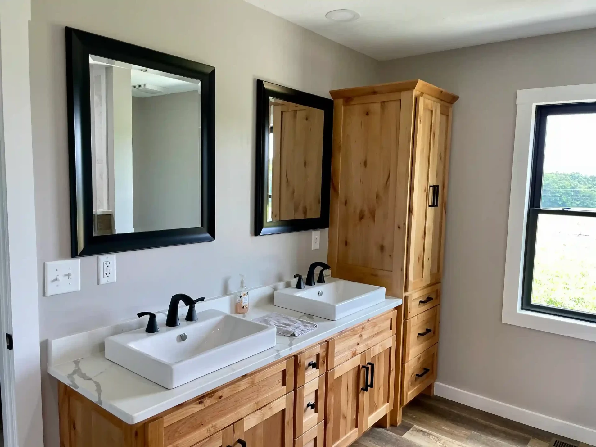 Holbrook home dining area with custom millwork and lighting