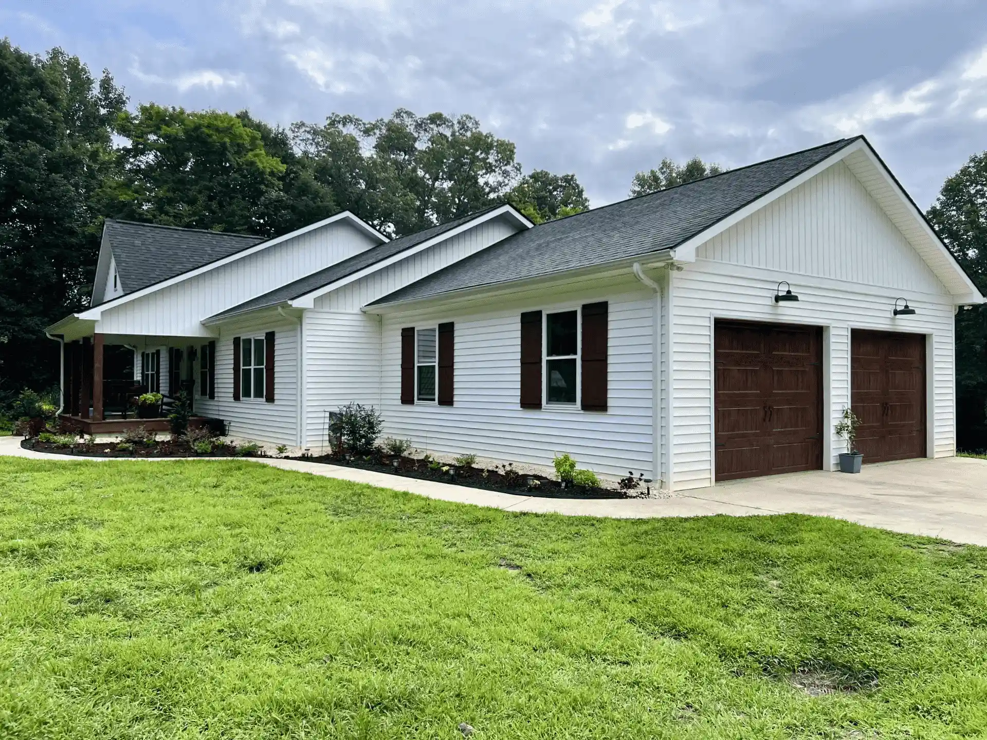 Brooks home interior showcasing open floor plan and custom millwork
